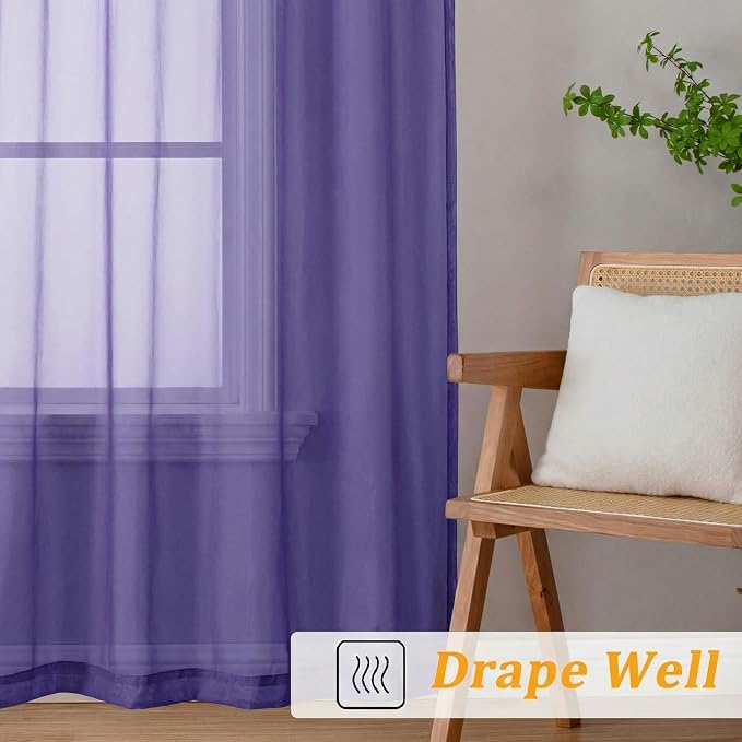 Gwine Sheer Curtains 63 Inch Length - Image 6