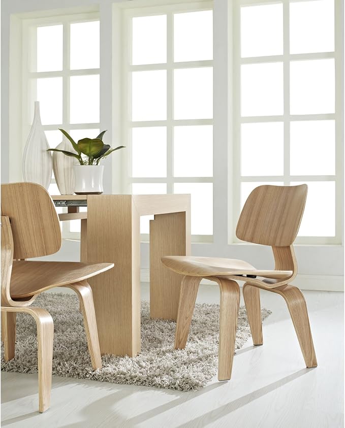 Modway Fathom Mid-Century Modern Molded Plywood Kitchen and Dining Room Chair - Image 6