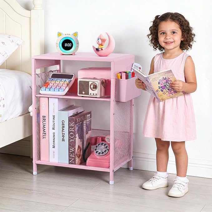ECOLOVI Kids Nightstand 19in High by ECOLOVI