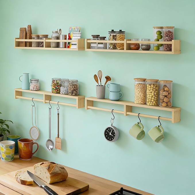 Fixwal Nursery Book Shelves, 32 Inch Floating Bookshelves - Image 5