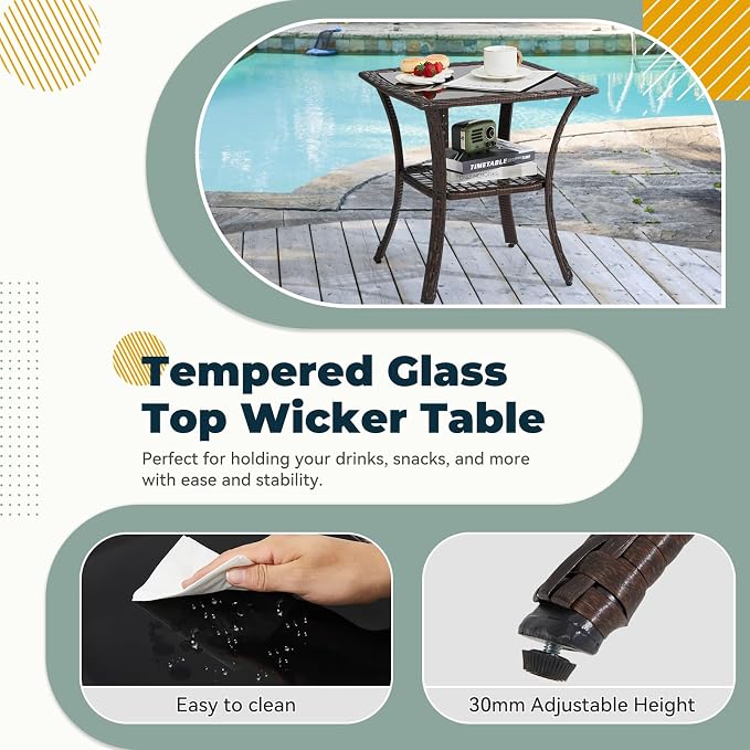 6 Pieces Patio Furniture Sets - Image 6