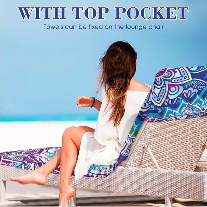 Irisbell Lounge Chair Towel Cover - Image 4