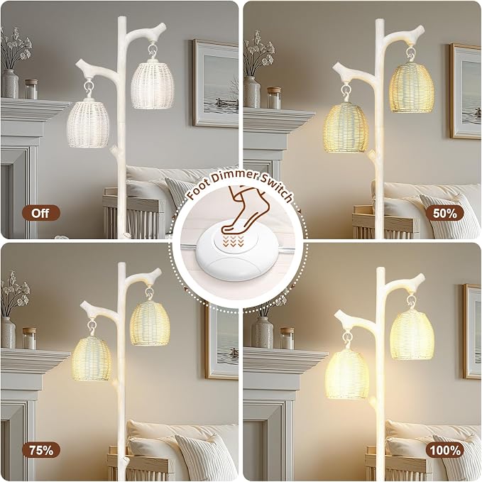 Scenekoy Rustic 68” Tall Floor Lamp - Image 3