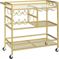 MAHANCRIS Bar Cart for Home, 3-Tier Serving Cart by MAHANCRIS