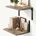 Fun Memories Floating Shelves for Wall, 12 Inch Deep Floating Shelves Set of 2 by FunMemories