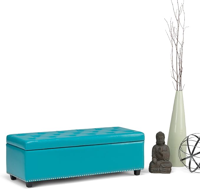 SIMPLIHOME Hamilton Storage Ottoman - Image 3
