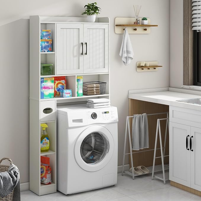 Vabches Over The Toilet Storage Cabinet, Farmhouse Storage Cabinet Over Toilet - Image 6