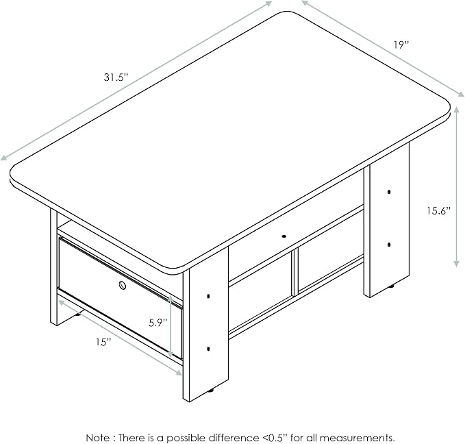 Furinno Andrey Coffee Table - Image 3