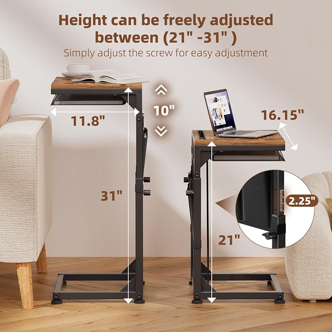 Simple Trending Side Table, C Shaped End Table - Image 8