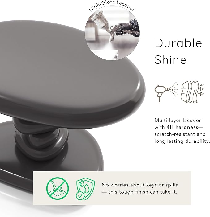 24/7 Shop at Home Kavren Modern 22-inch Oval Glossy Pedestal End Table - Image 5