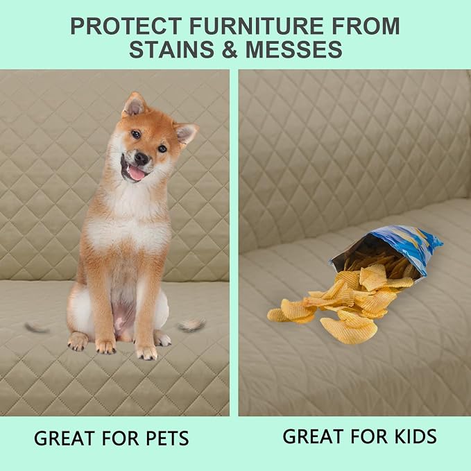Reversible Loveseat Sofa Covers Couch Cover Furniture Protector - Image 4