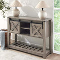 Grey Farmhouse Entryway Table, Rustic Hallway Table by Home
