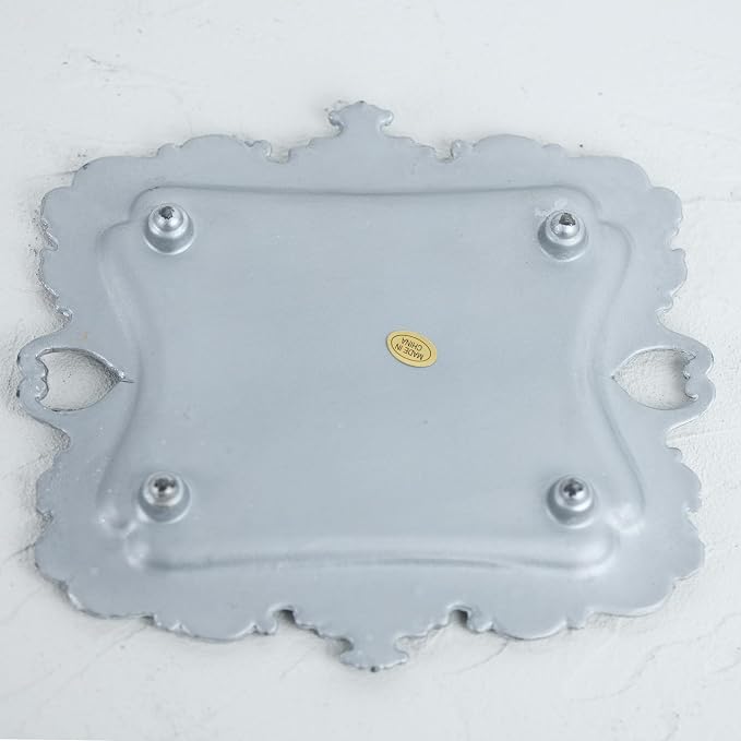 Funly mee 8 x 7 inches Antique Trinket Dish Vintage Jewelry Tray, Ring Holder - Image 5