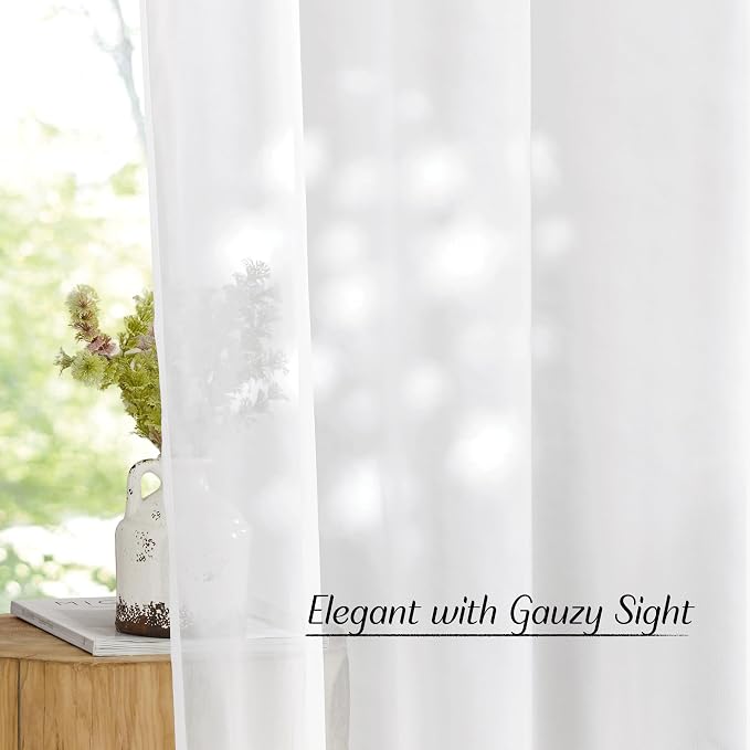 NICETOWN Sheer Curtains 108 inches Length - Image 5