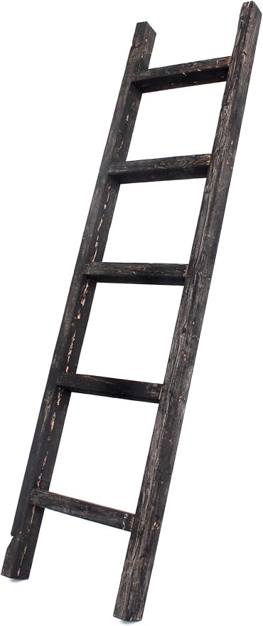 BARNWOODUSA Rustic Decorative Ladder - Image 2