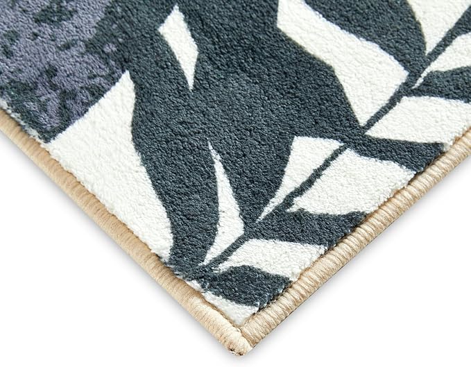 RoomTalks Mid Century Modern Living Room Rug Washable 5x7 Rug, Vintage Abstract - Image 7