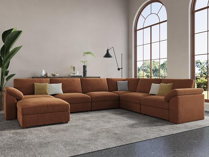 EASE MOOSE Oversized Sectional Modular Sofa, Chenille Large L Shape Sectional - Image 3