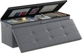DocSafe Storage Ottoman Bench, Fireproof＆Waterproof Folding Bench by DocSafe