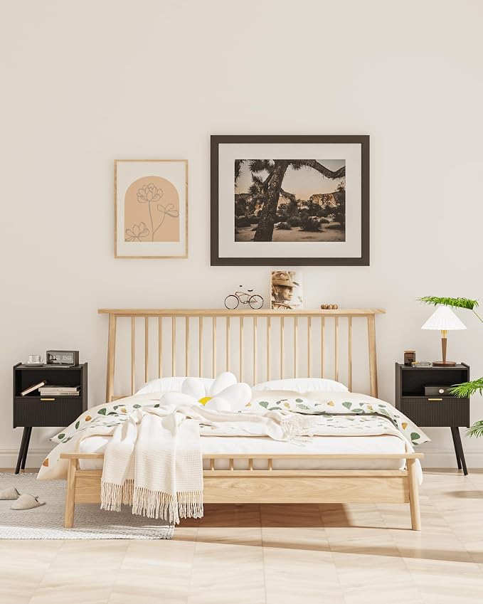 Veegle Nightstand, Modern Bedside Table - Image 7