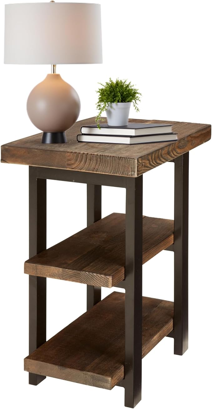 Alaterre Furniture Pomona Living Room 3-Tier Solid Wood End Table by AlaterreFurniture