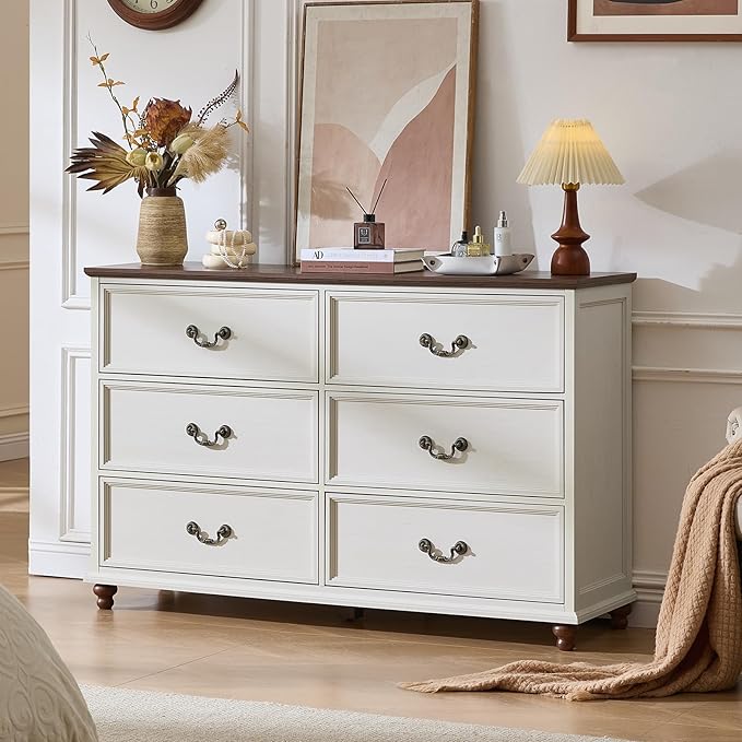 Joaxswe Farmhouse 6 Drawers Dresser by Joaxswe
