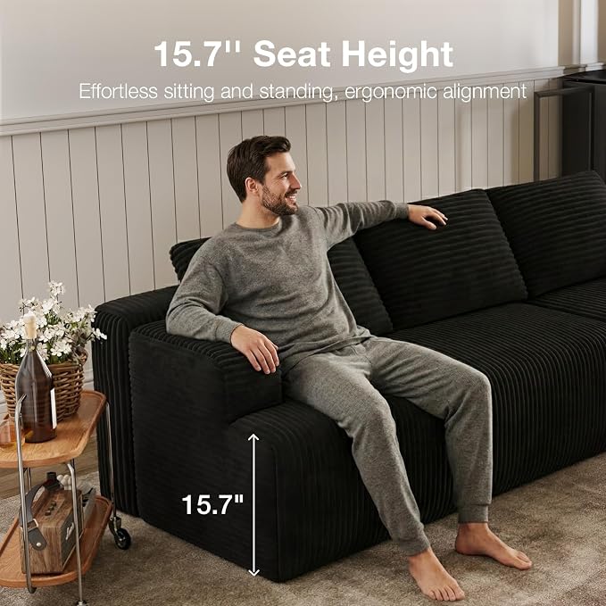 Novilla L-Shape Sectional Couches - Image 14