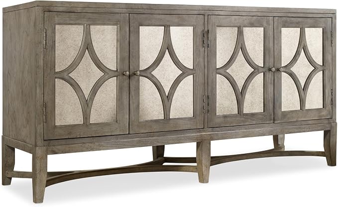 Hooker Furniture Melange 4-Door Diamante Console in Weathered Gray by HookerFurniture