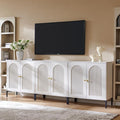 IFBUY Modern Sideboard Buffet Cabinet, 92.63" W Fluted Arched Buffet Cabinet by IFBUYFarmhouseFurniture