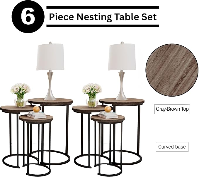Lavish Home Nesting Tables - Image 3