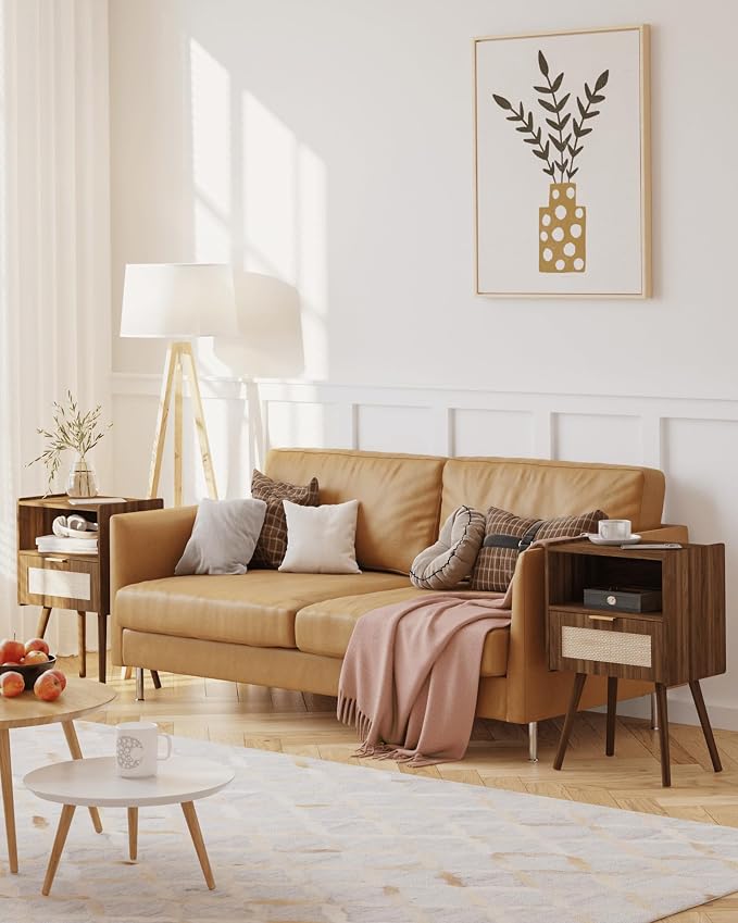 Veegle Nightstand, Modern Bedside Table - Image 3