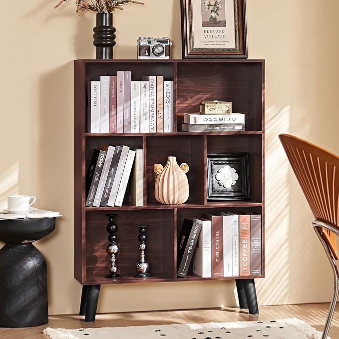 LEYAOYAO 7 Cube Bookshelf 3-Tier Bookcase by LEYAOYAO-Findtheshiningpointofyourideallife%EF%BC%81