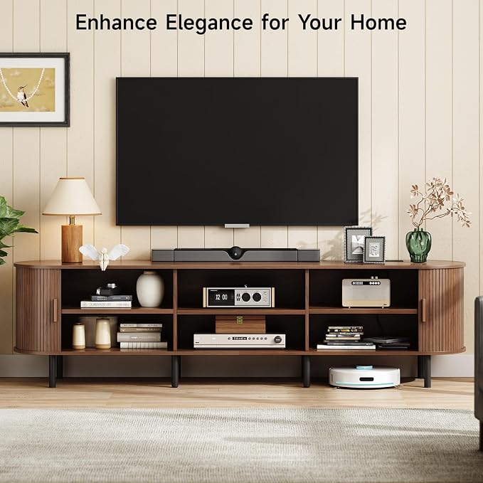 ONBRILL 86.6" TV Stand with Power Outlet - Image 3