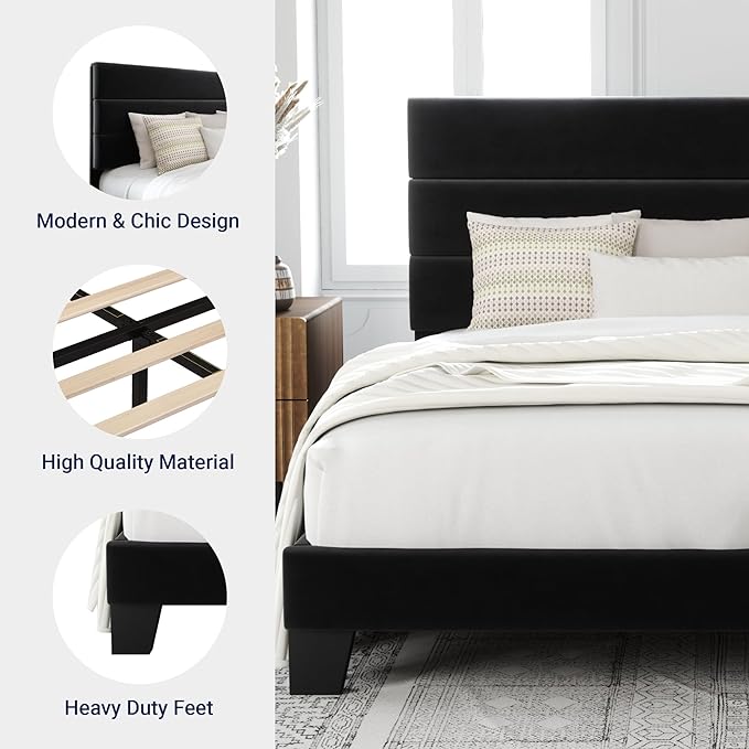 Allewie King Size Platform Bed Frame - Image 6
