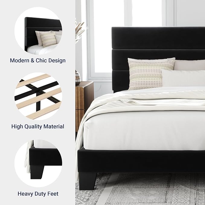 Allewie Queen Size Platform Bed Frame - Image 6