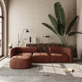 Acanva Luxury Modern Tight Curved Back Velvet Sofa, Minimalist Style Comfy Couch by acanva