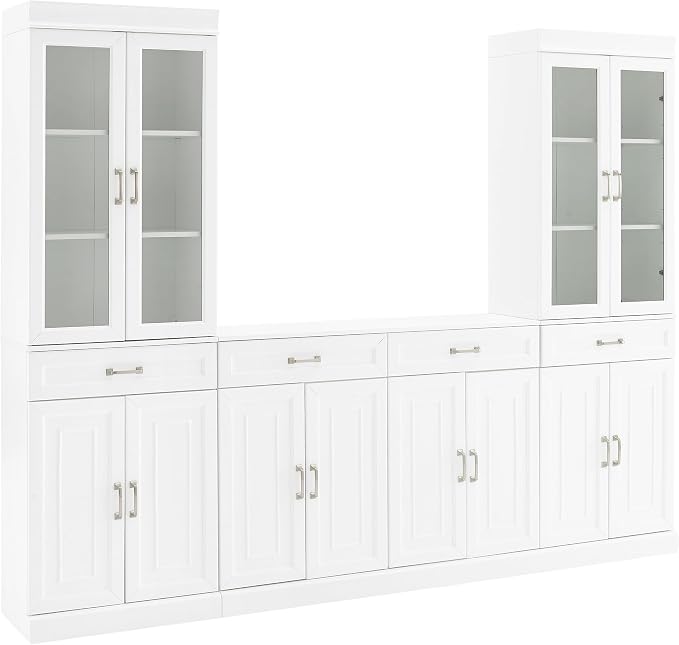 Crosley Furniture Stanton 3-Piece Sideboard Buffet Cabinet and Glass Door by CrosleyFurniture