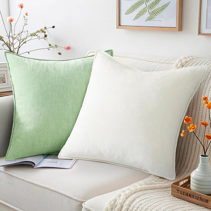 decorUhome Summer Couch Throw Pillow Covers 16x16 Set of 2, Decorative Soft - Image 6