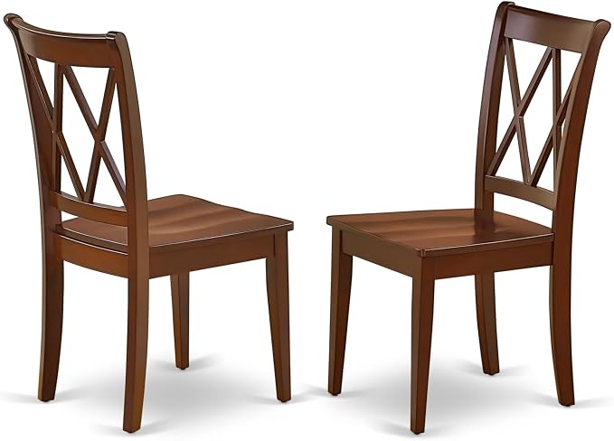 East West Furniture CLC-MAH-W Clarksville Dining Chairs by EastWestFurniture
