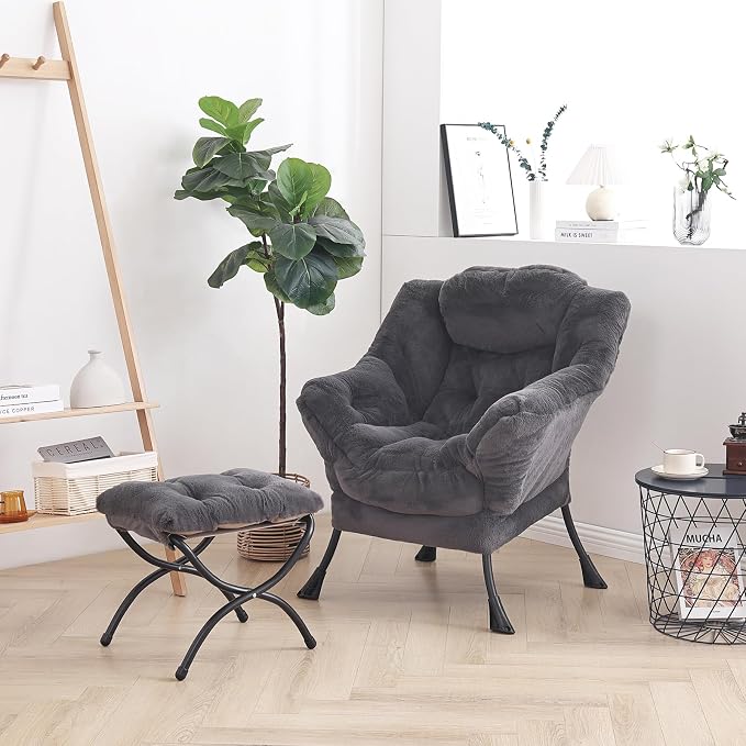 LITA Modern Accent Leisure Upholstered Sofa Chair, Lounge Reading Chair - Image 4