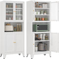 YAUWOH 69" Tall Metal Pantry Cabinet by YAUWOHFactoryOutletsColorfulMetalFurniture