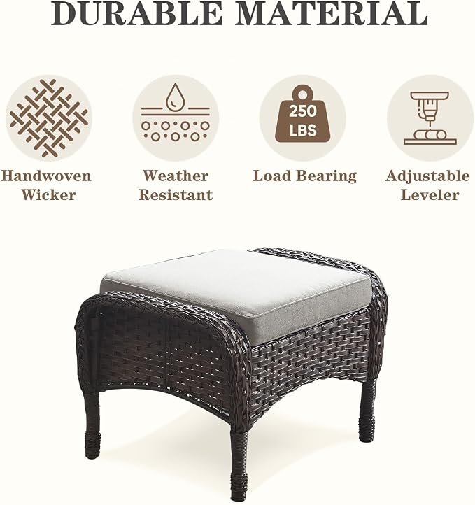 Belord 6 Piece Patio Conversation Sets - Image 9