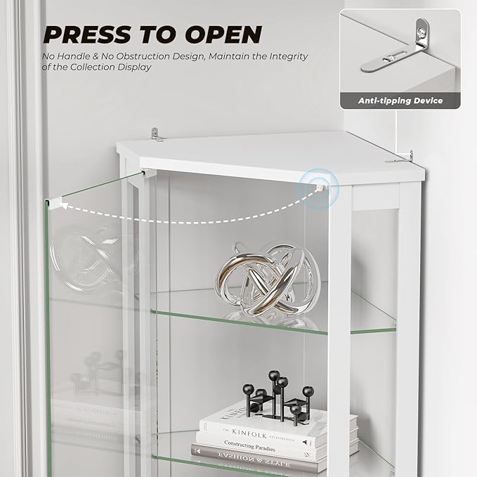 BROTTAR 71" Corner Display Cabinet - Image 3
