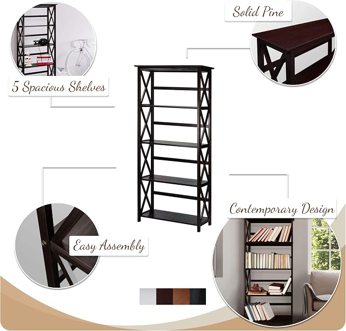 Casual Home Montego Bookcase - Image 4