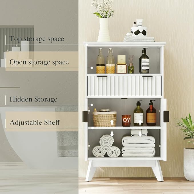 Fatmok 40'' Fluted Accent Cabinet - Image 3