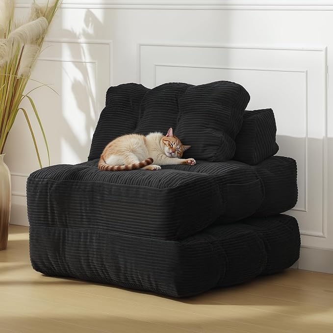 Folding Sofa Bed, 1 Person Sleeper Sofa by Unknown