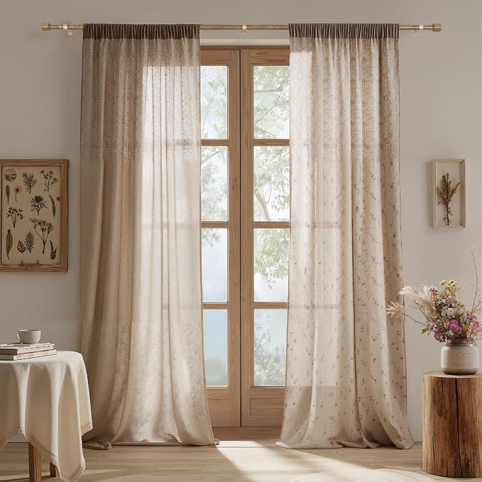 1” Diameter Curtain Rods Itself is 30 to 144 inch 1 Pack Fit 30-142 inch - Image 7