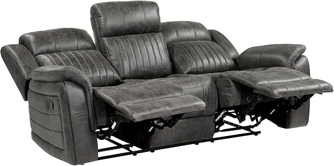Lexicon Recliner Living Room Set, Home Theater Seating, Manual Polished - Image 7