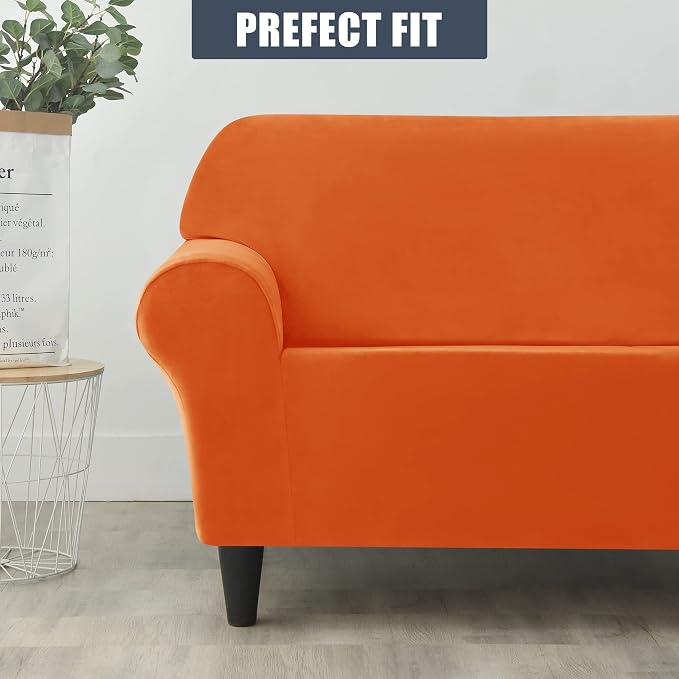 CONRUSER Stretch Sofa Slipcover, Soft Thick Velvet Couch Sofa Cover Furniture - Image 4