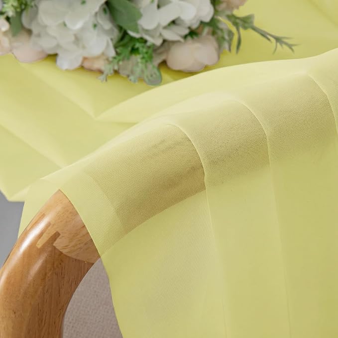 OWENIE Sheer Curtains 84 inches Long 2 Panels Set - Image 4