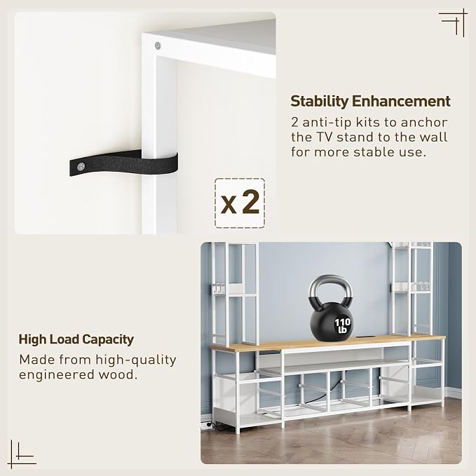 RALGEND Large Entertainment Center - Image 9